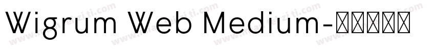 Wigrum Web Medium字体转换